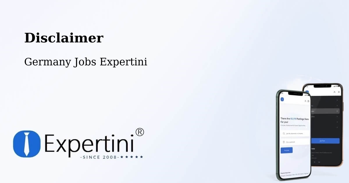 Disclaimer – Billerbeck - Germany Jobs Expertini